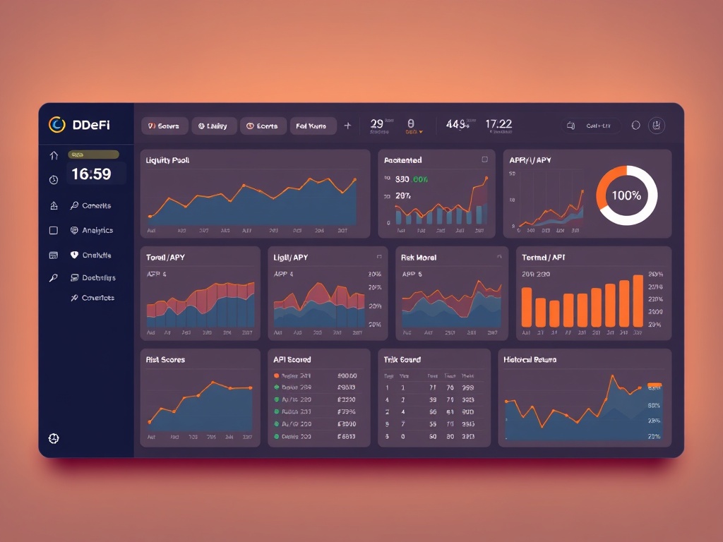 визуализация аналитики DeFi интерфейс